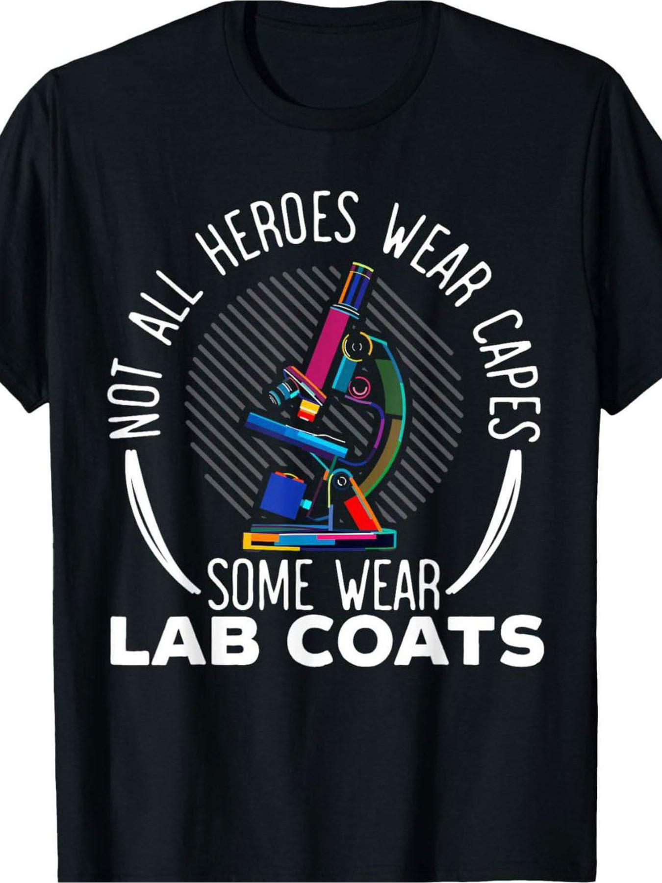 Medical Laboratory Technician - Kaos Lengan Pendek Kerah Bulat Hitam