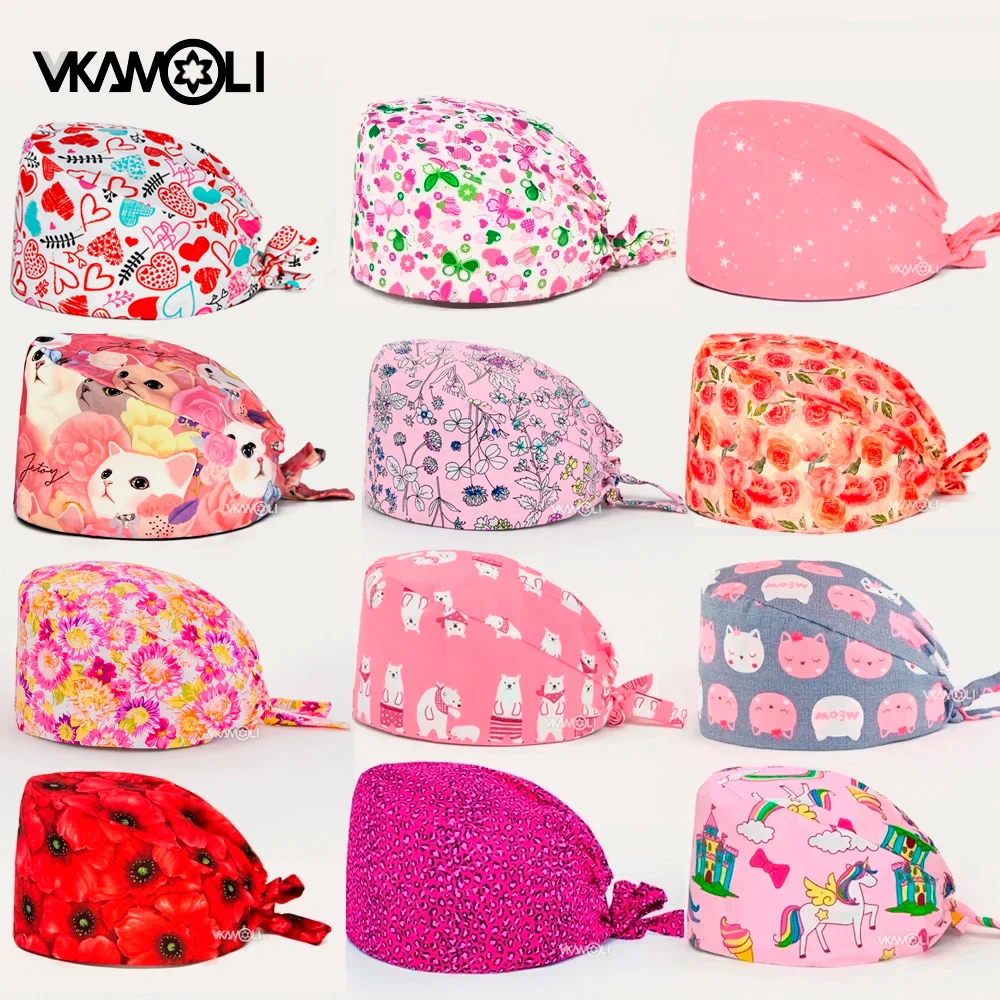 Medical Lab Worker - Topi Scrub Perawat Wanita Topi Buram