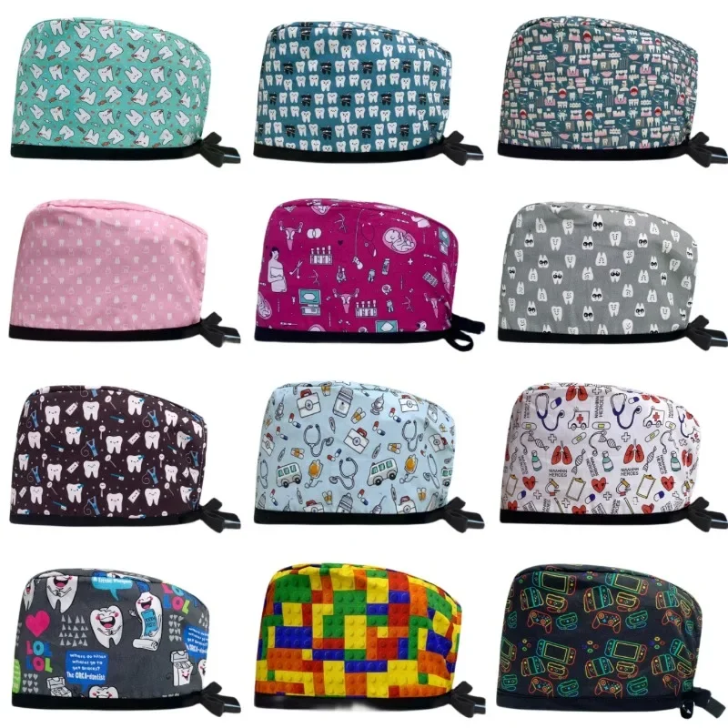 Topi Scrub kartun dapat disesu - Medical Lab Work ulasan dan harga