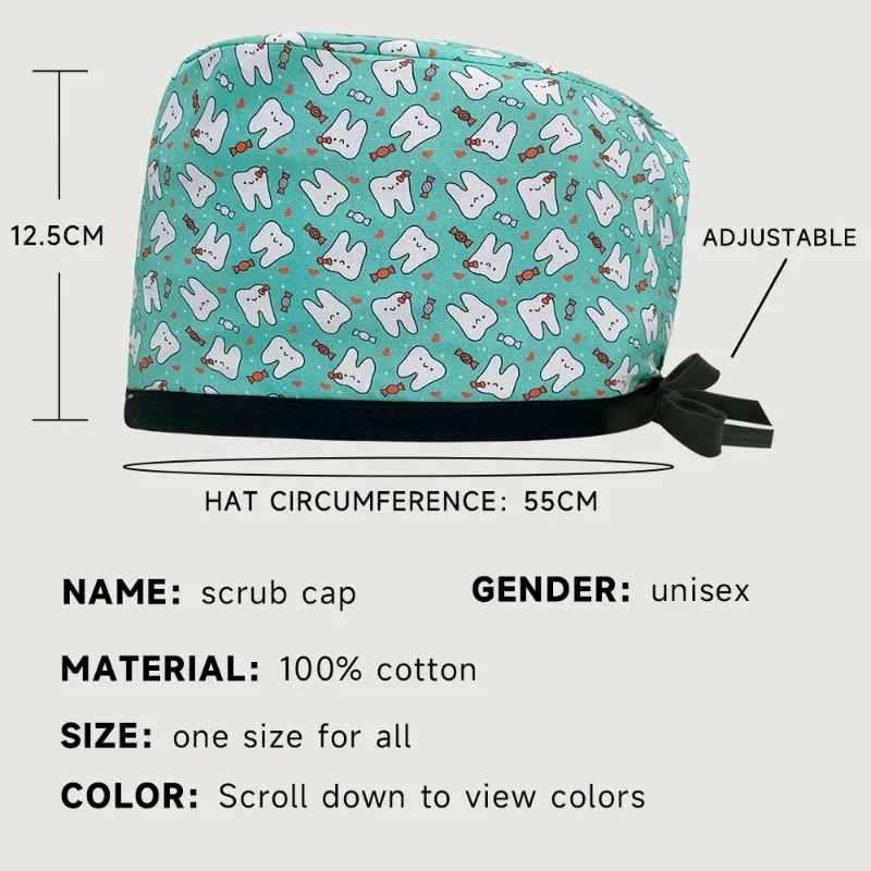 Topi Scrub kartun dapat disesu - Medical Lab Work ulasan dan harga
