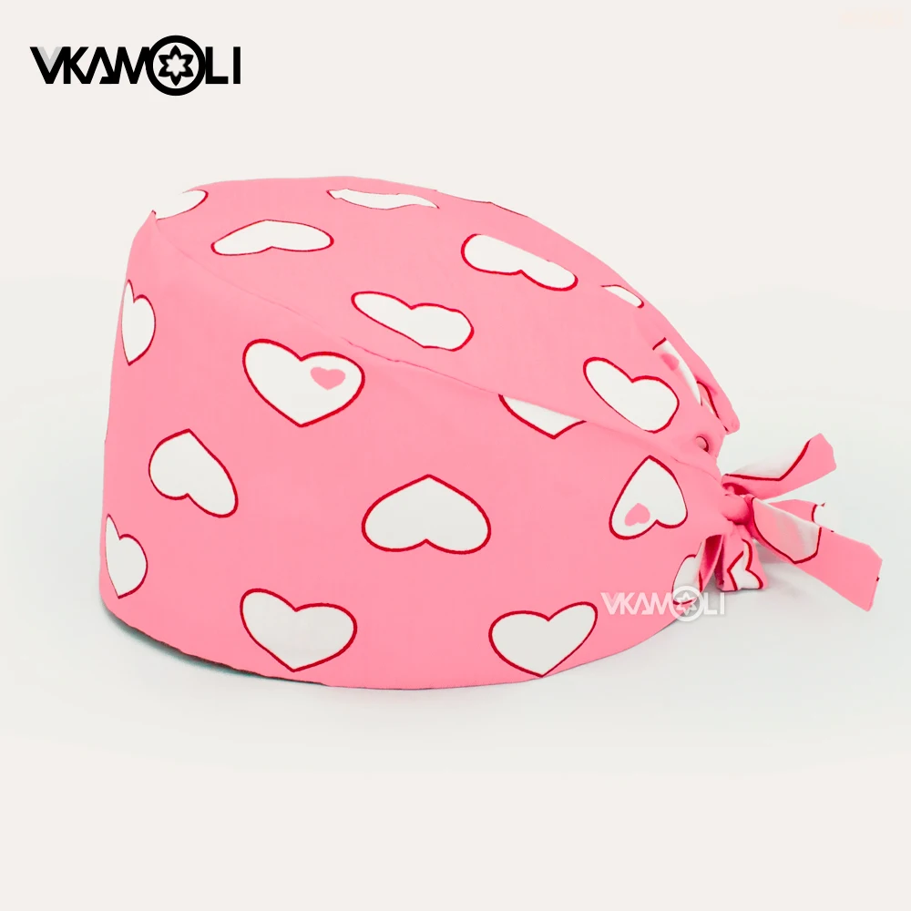 Topi perawat wanita cetak kart - Medical Lab Work ulasan dan harga