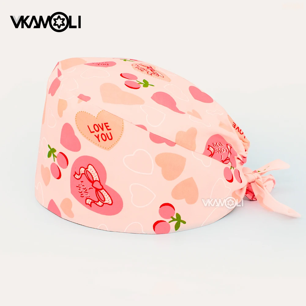 Topi perawat wanita cetak kart - Medical Lab Work ulasan dan harga