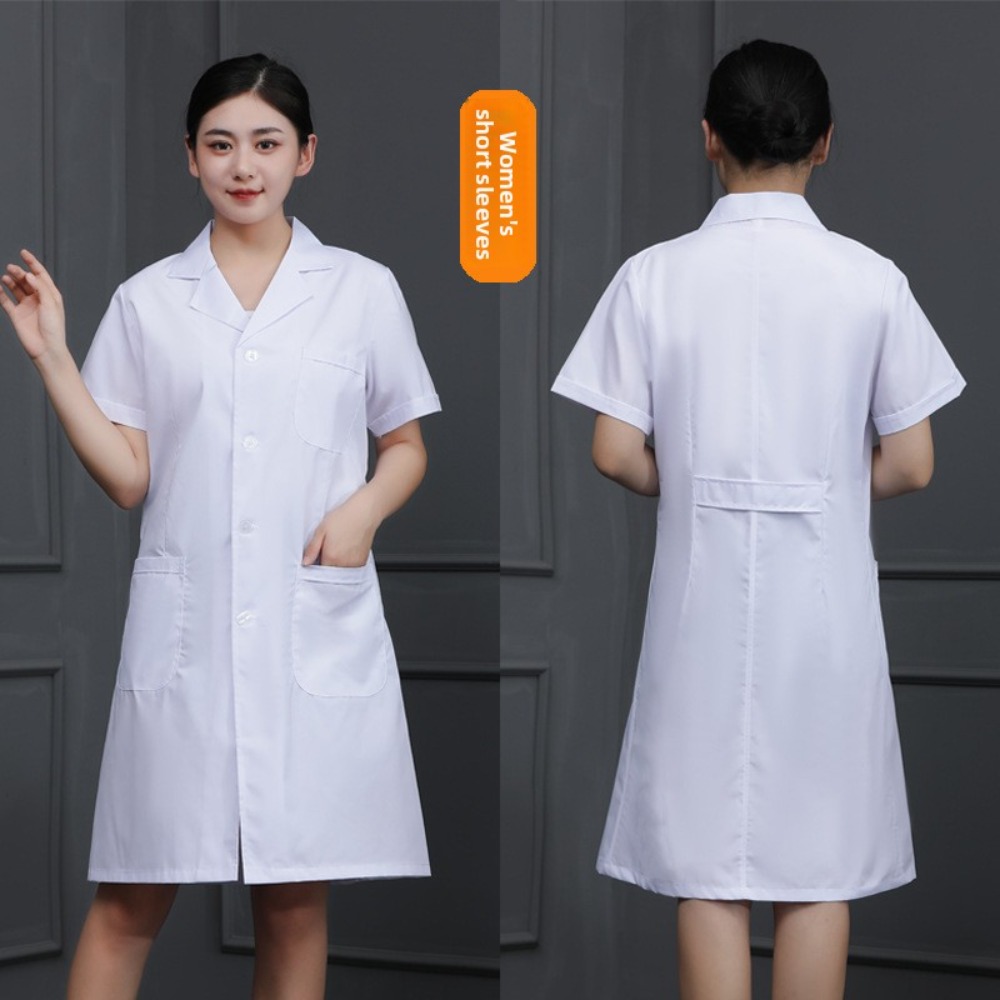 Jas Lab Dokter Lengan Pendek u - Medical Lab Worker ulasan dan harga