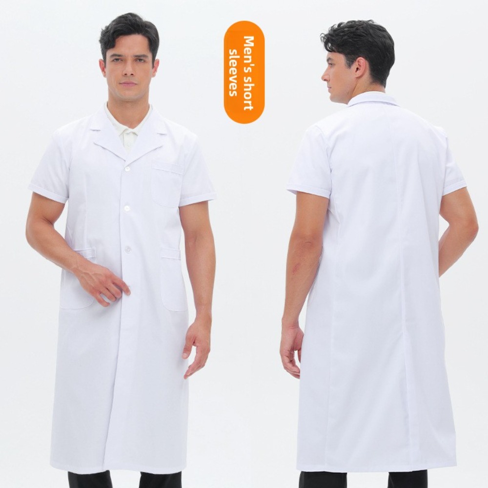 Jas Lab Dokter Lengan Pendek u - Medical Lab Worker ulasan dan harga