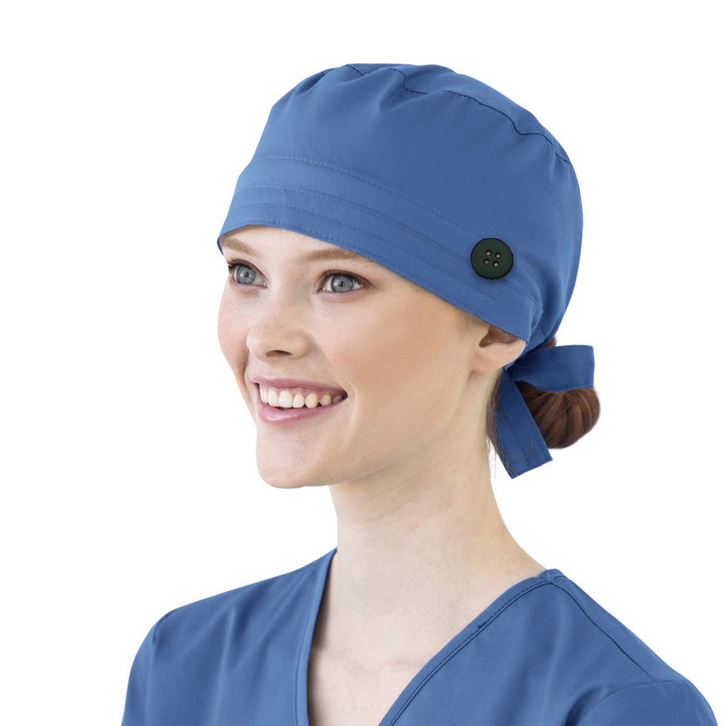Topi Scrub Warna Solid dengan  - Medical Lab Tech ulasan dan harga