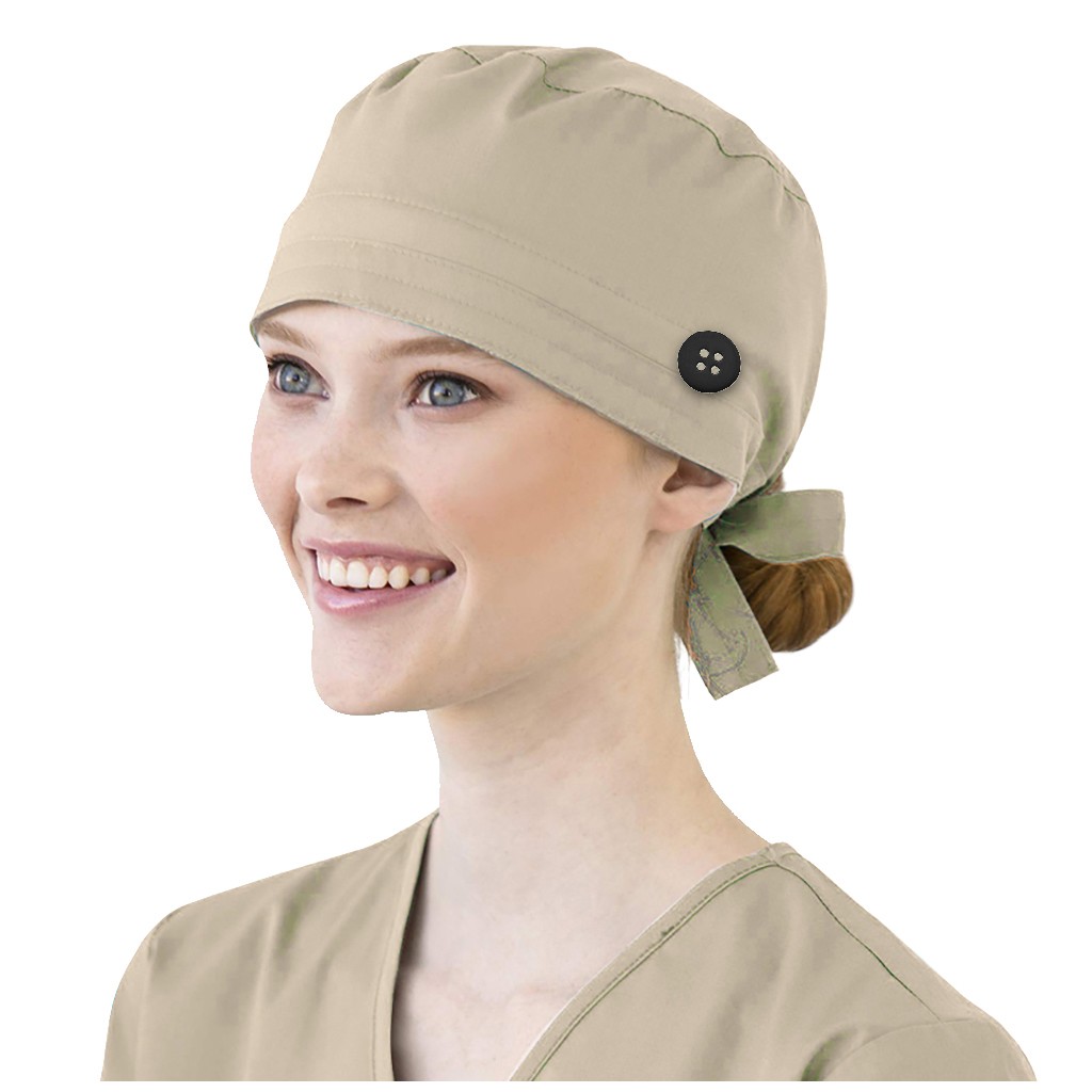 Topi Scrub Warna Solid dengan  - Medical Lab Tech ulasan dan harga