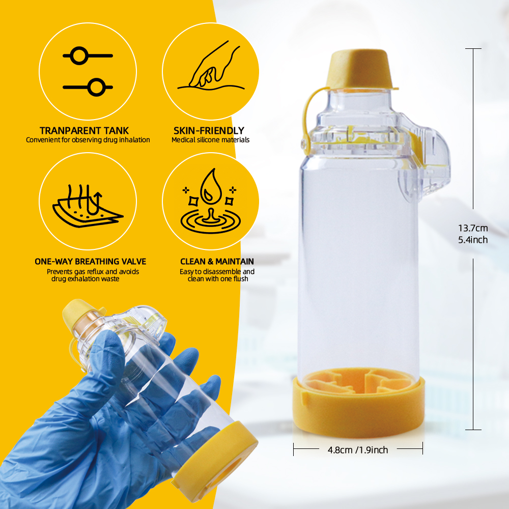 Spacer Inhaler Ruang Aerosol C - Medical Lab Tech ulasan dan harga